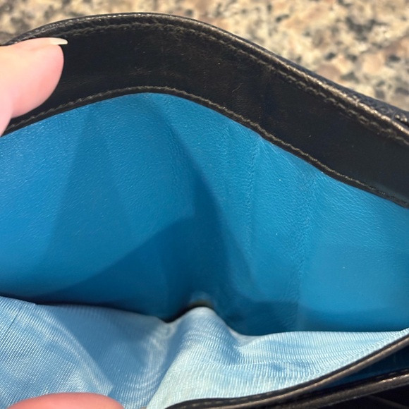 BVLGARI Black Leather Wallet with Silver Logo - Picture 7 of 11